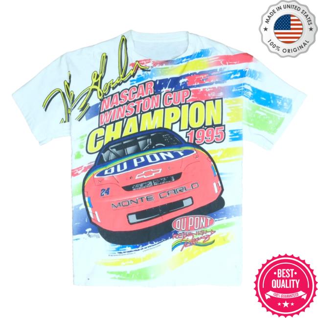 Official Throwback Vault Vintage Jeff Gordon Winston Cup Champion Sweaters Aop 1995 90S Nascar