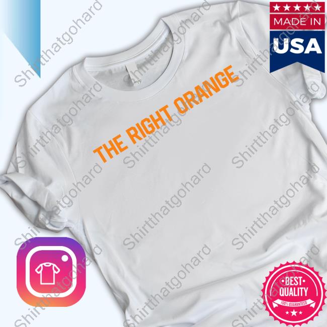 Official The Volunteer Club Store The Right Orange Long Sleeve Tee