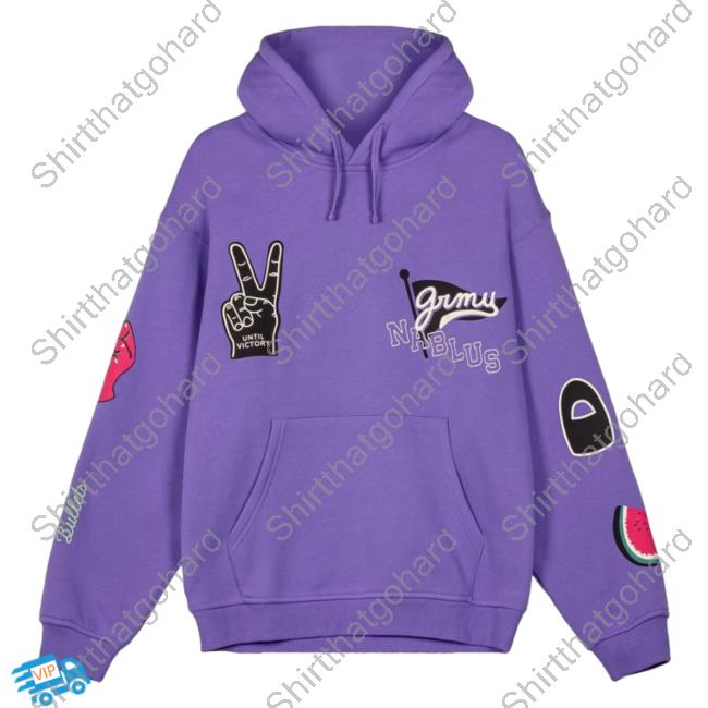 Official Grimey Nablus Vintage Hoodies Violet