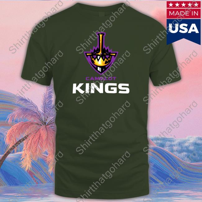 Official Camelot Kings Logo Tee Shirt - Black