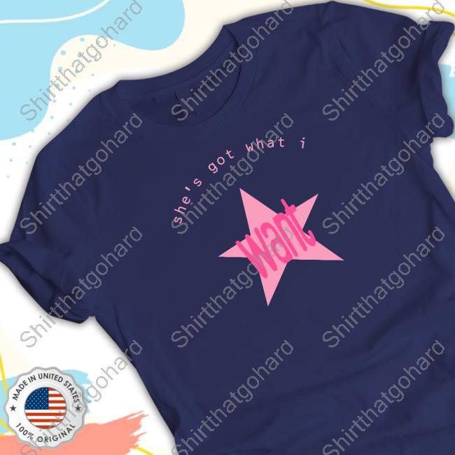 Official Muna Merch Pink Want Black Tee