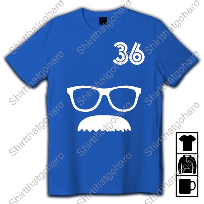 Official 36 Davis Schneider Glasses And Moustache Tee Shirt