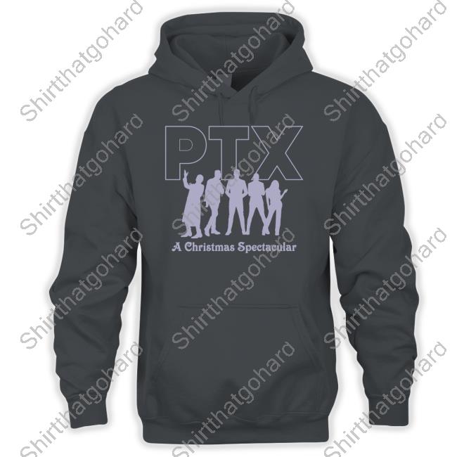 Official Pentatonix Merch Ptx Silhouette A Christmas Spectacular Long Sleeve T-Shirt