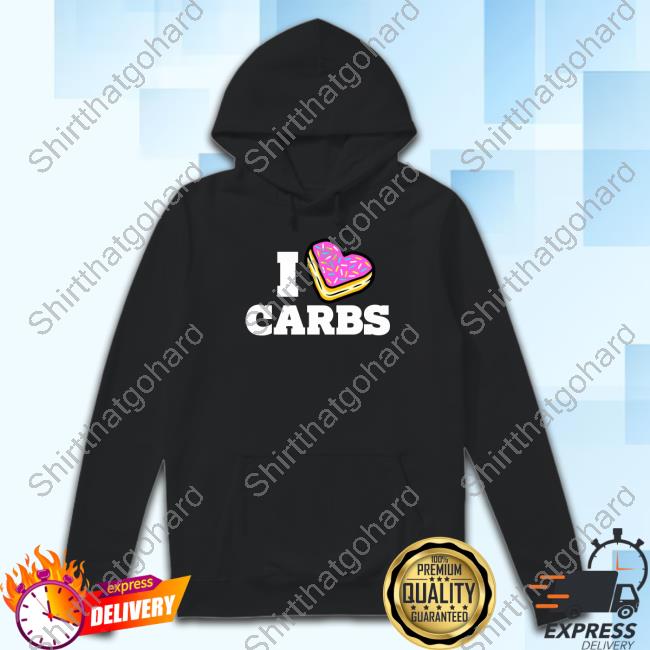 Official Erik Lamkin I Love Carbs Donut Heart Cake Shirts