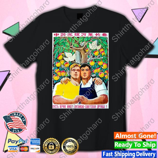 Soviet Visuals Stratonaut Shop Forever Friends Sino-Soviet Friendship T-Shirt