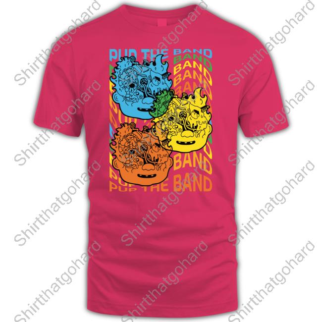 Puptheband Merch Headburster in Technicolor T-Shirt