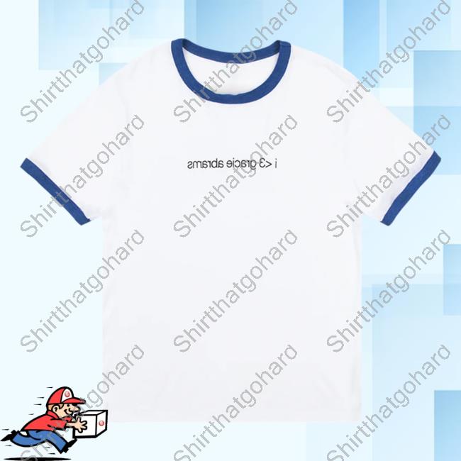 Official Gracie Abrams Merch Store I <3 Gracie Abrams Blue Ringer Shirt 2023 Gracieabrams Shop