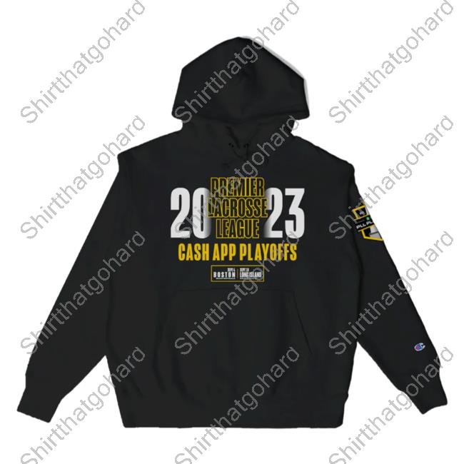 Official Premier Lacrosse League Shop Champion Cash App 2023 Playoff Hoodie