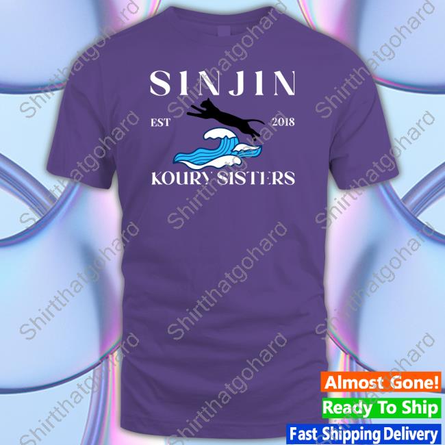 Sinjin Drowning Merch Cat Sinjin Koury Sisters Est 2018 Tee