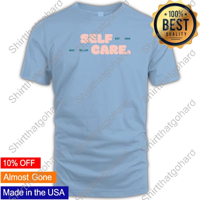 Official Mac Miller Website Merch Self Care Blue T Shirt