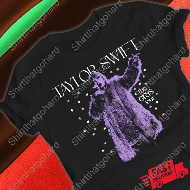 Taylor Swift The Eras Tour Live Photo Stars T-Shirt Black