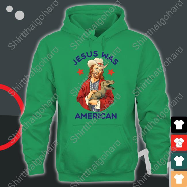Three Year Letterman Jesus Was American Tee Shirt