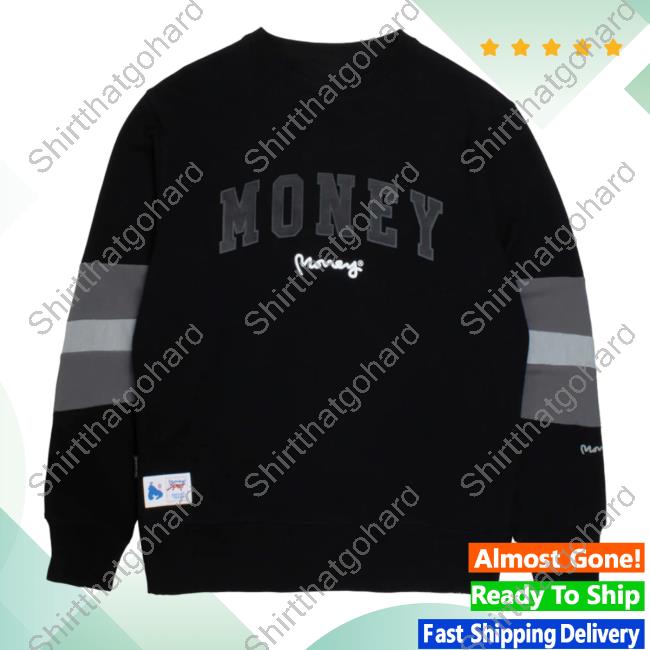 Official Money Clothing Money State Stripe Hooded Sweatshirt Black