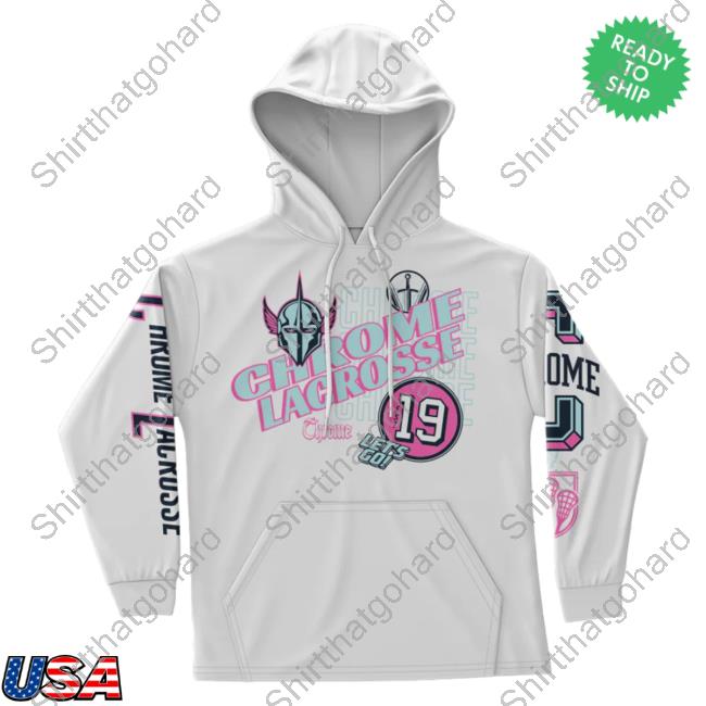 Official Premier Lacrosse League Shop Chrome All Over Print Pullover Sweatshirt