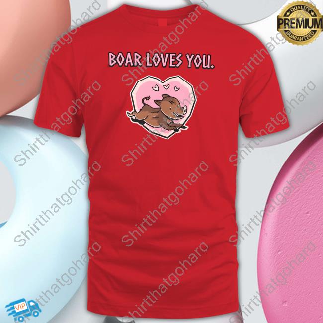 Official Valheim Merch Boar Loves You Shirt