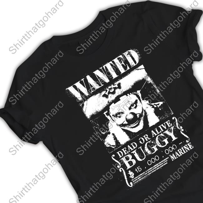 One Piece Live-Action Buggy Wanted Poster T-Shirt Ripple Junction Merch