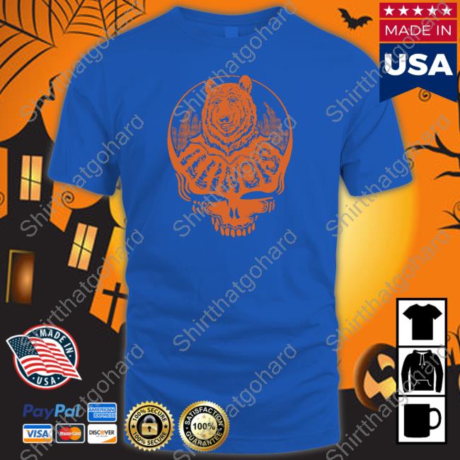 Official Grateful Dead Merch Illinois United States Of Dead Tee Shirt