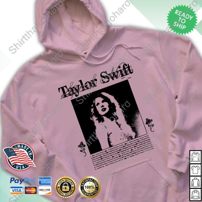 Taylor Swift Merch Speak Now (Taylor's Version) Tracklist Purple Tie Dye Shirts