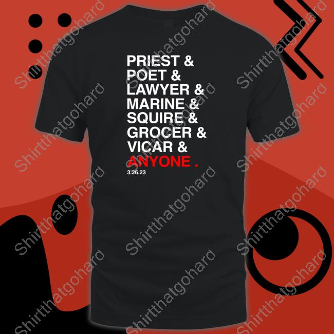 Priest Poet Lawyer Marine Squire Grocer Vicar Anyone Sweatshirt
