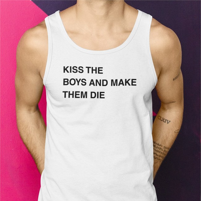 Poorly Translated Shirts Kiss The Boys And Make Them Die Shirt White