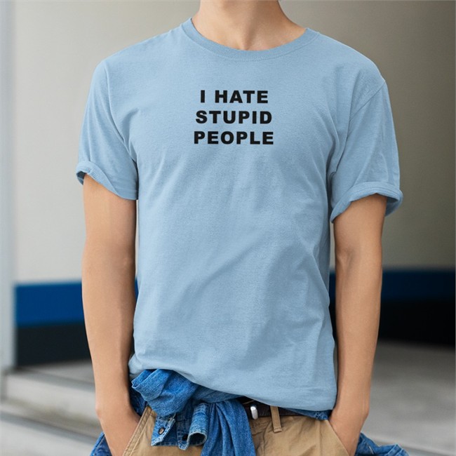 I Hate Stupid People T Shirt Red