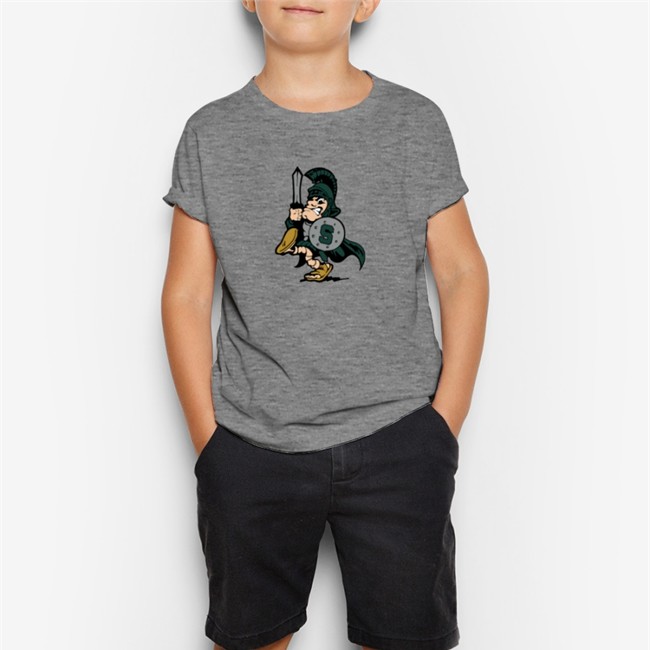 Payton Thorne Michigan State University Spartans Sword Sparty Shirt Athletic Grey Nudge Printing Merch Chris Solari