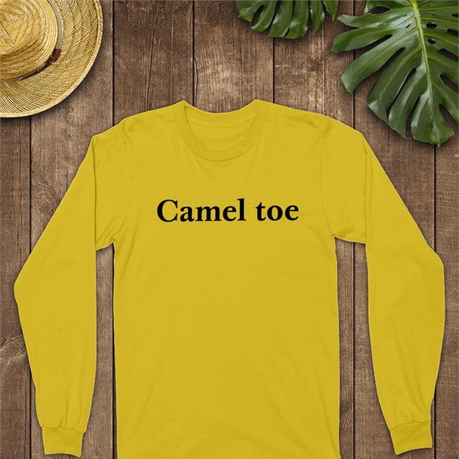 Camel Toe Shirt Orange Long Sleeve Tee Shirt By Poorly Translated Shirts