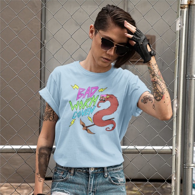 Bad Worm Coven T Shirt Purple