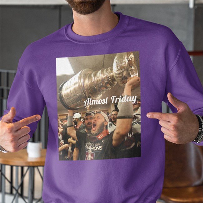 Almost Friday Logan O'connor Wins Stanley Cup Long Sleeve T Shirt Colorado Avalanche