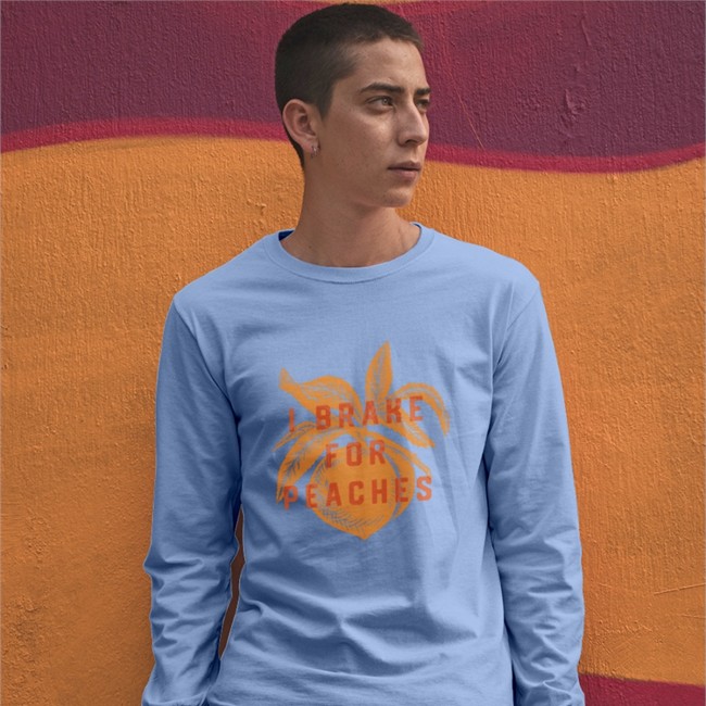 Bs General Store I Brake For Peaches Tee Shirt Bitter Southerner
