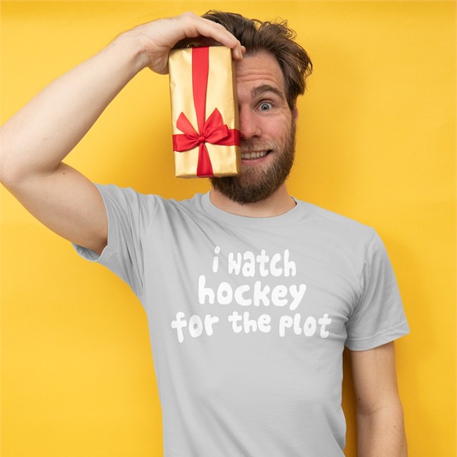 Hockey Enjoyer Store I Watch Hockey For The Plot Shirts