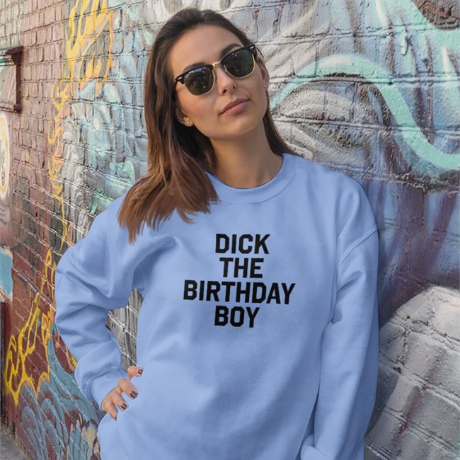 Redlettermedia Merch Dick The Birthday Boy Long Sleeve Tee Shirt Light Blue