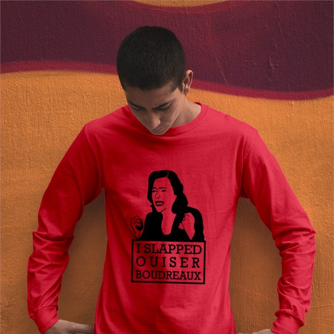 I Slapped Ouiser Boudreaux T Shirt Iabearbussy Red