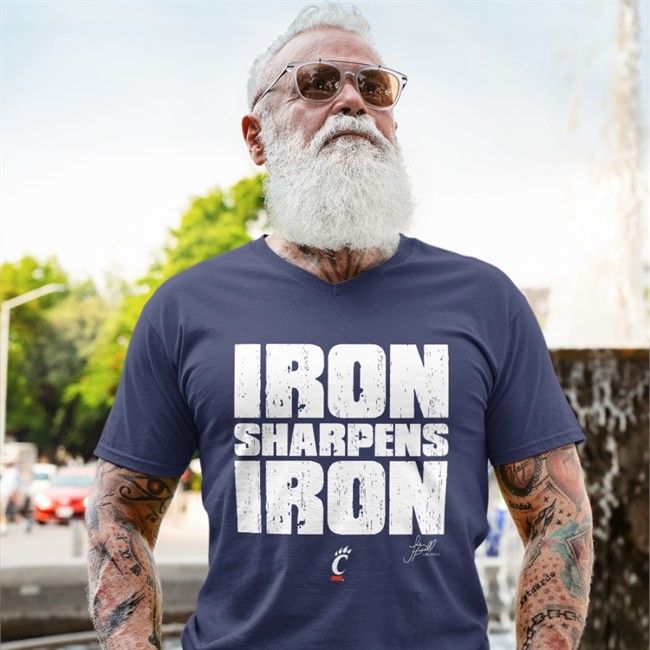 Luke Fickell Iron Sharpens Iron Tee Cincinnati Bearcats