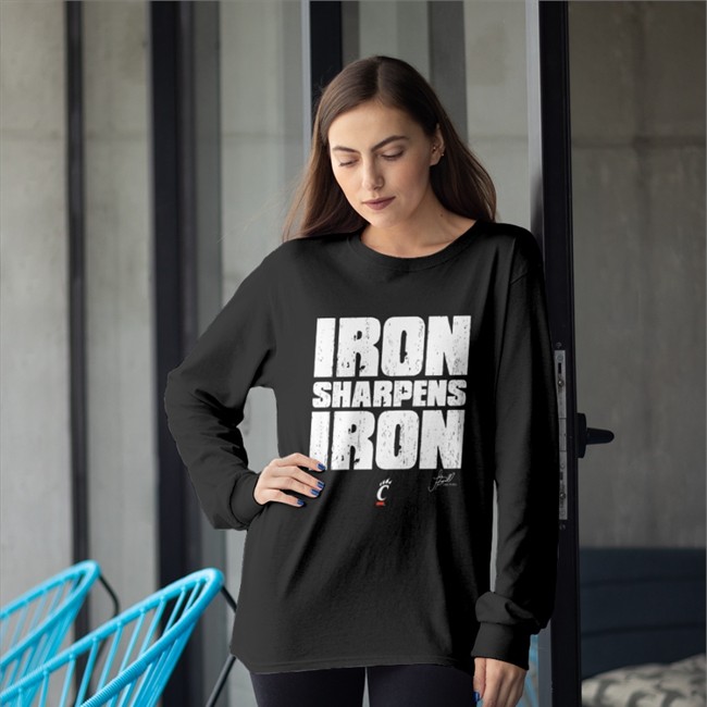 Luke Fickell Iron Sharpens Iron Limited Edition Tee Cincinnati Bearcats Football Joe Danneman