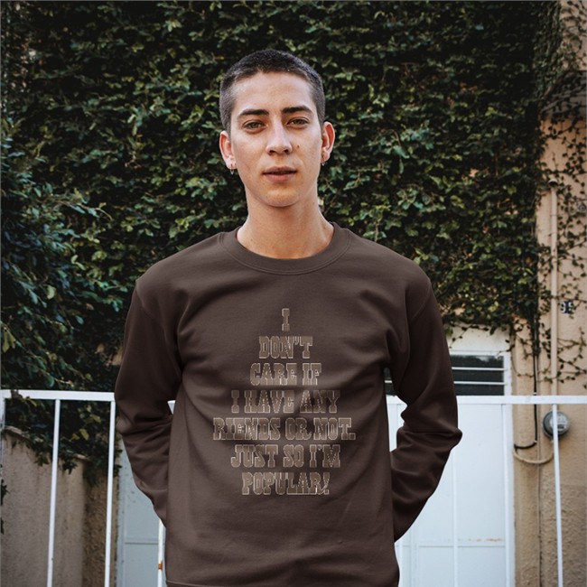 Poorly Translated Shirts Merch I Don't Care If I Have Any Friends Or Not Just So I'm Popular Long Sleeve Tee Shirt