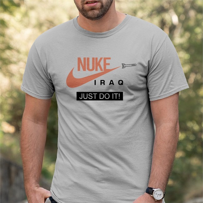 Nuke Iraq Just Do It Hoodie White Hot New