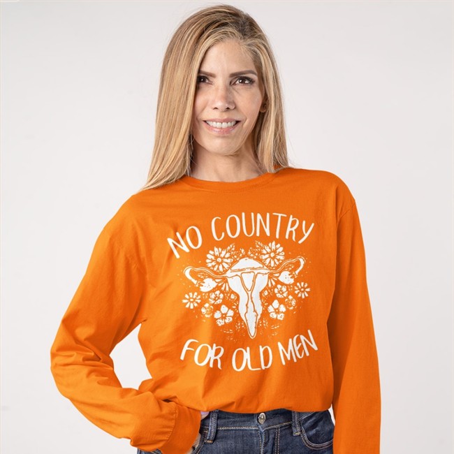 No Country For Old Men Uterus Feminist T Shirt Dilithium Crystal
