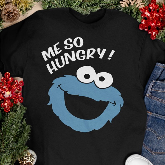 Hollow Point Me So Hungry Meme Cookie Monster Tee Green
