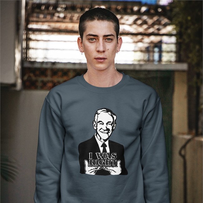 Ron Paul I Was Right Long Sleeve Black The Redheaded Libertarian