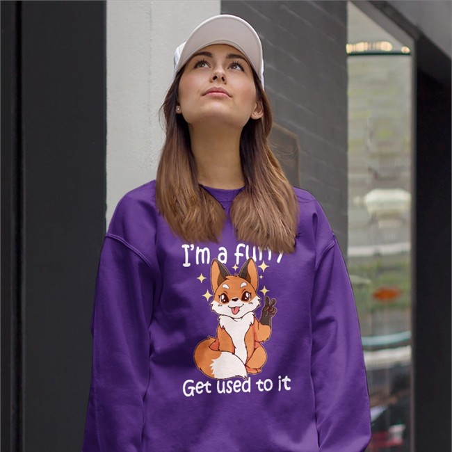 Original Cute Furry Gift I’m A Furry Get Used To It Shirt By Weird Thrift Store Shirts