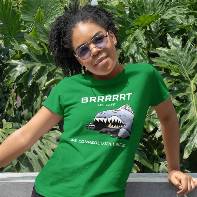 Hi Caff We Conreol Violence Shirt Dale Stark Battle Flamingo