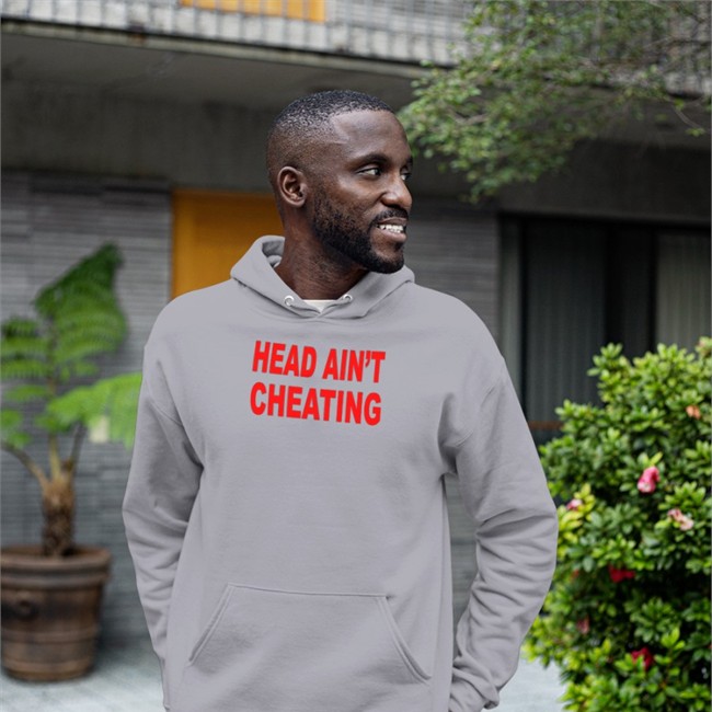 Head Ain't Cheating Zip Up Hooded Sweatshirt Shirts That Go Hard
