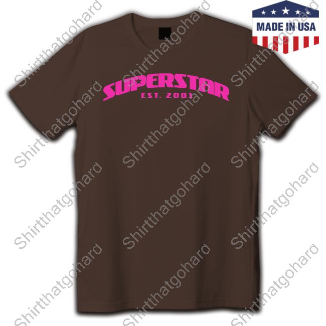 Lil Peej Merch Superstar Est 2001 Pink Tee Shirt Superstarsclothing