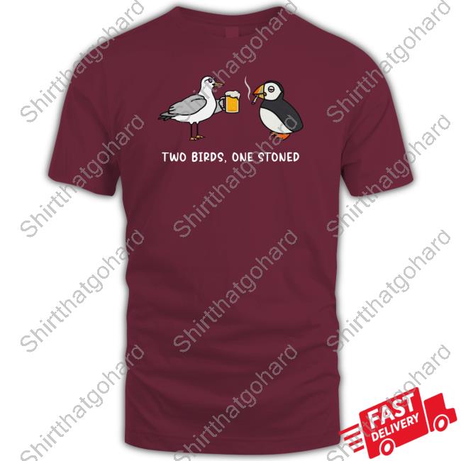 Official Alleverythingdolphin Merch Two Birds One Stoned Tee Shirt