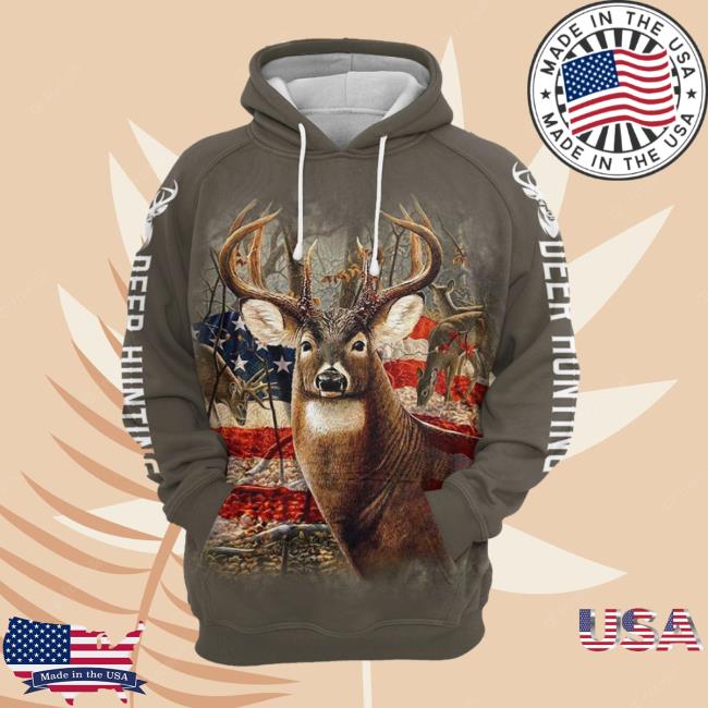 Official Personalizedwitch Us Flag Deer Hunting G527 3D T Shirt Christmas Holiday Gifts (Plus Size Available) Personalized Witch