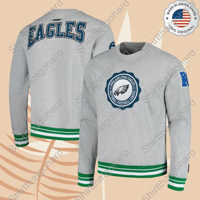 Official PhiladelphiaEagles Clothing Merch Store Shop New Era Kelly Green Philadelphia Eagles Big & Tall Throwback Colorblock Hoody