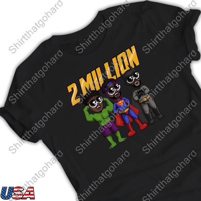 Official Daydrian Harding Merch 2 Million Subscribers Tee 2 Million Merch