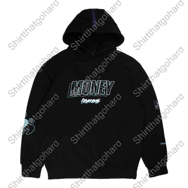 Official Money Clothing Woodland Camo Fill Sweater Black
