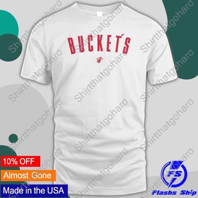 Official Jimmy Butler Merch Miami Heat Buckets Tee Shirt
